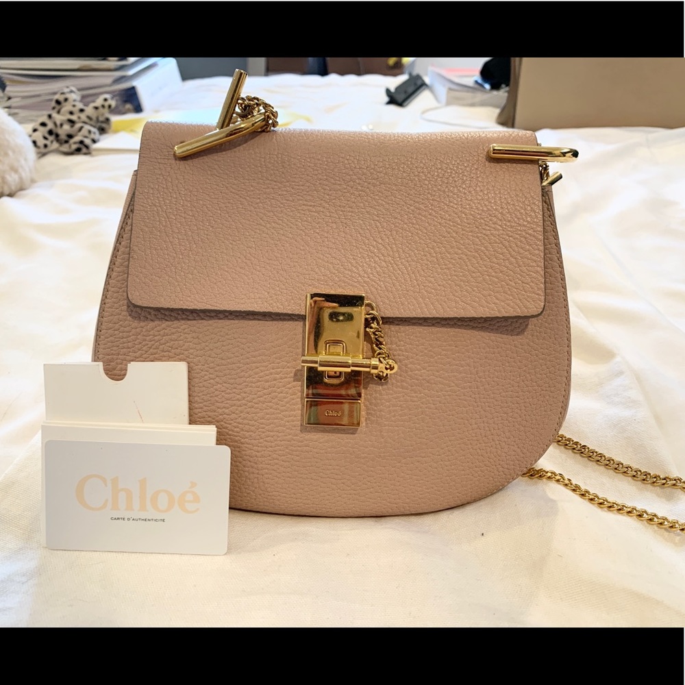 Amazing AUTHENTIC DUSTY ROSE PINK CHLOE DREW BAG